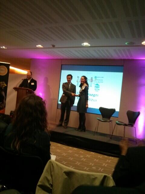 HighThoughtsLtd's tweet photo. Congratulations @RentezVous for being one of this year's #LondonLeaders. Fiona on stage being congratulated. Awesome! http://t.co/lKqrIcmOiB