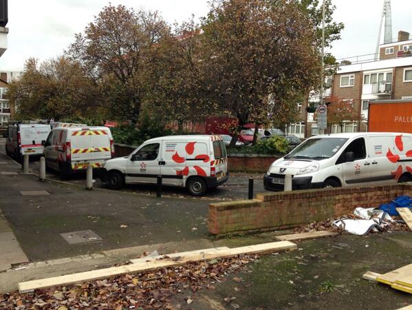 Info_bsmart's tweet photo. Busy day today with edf for the change over of 40 flats , new sub mains to each flat . http://t.co/JeSqV5qYmN
