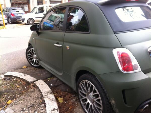 G T Curzio 500 Abarth Verde Militare Opaco La Domanda E Perche Http T Co Buuoytbpke