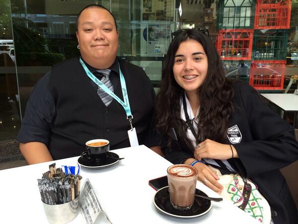 BuddhaDeFunkt's tweet photo. At the NSW Youth Health Showcase with my best friend @gabguzmaan ! Coffee to kick it off! #yacfairfield #youthhealth http://t.co/XS7hKM5Ke7