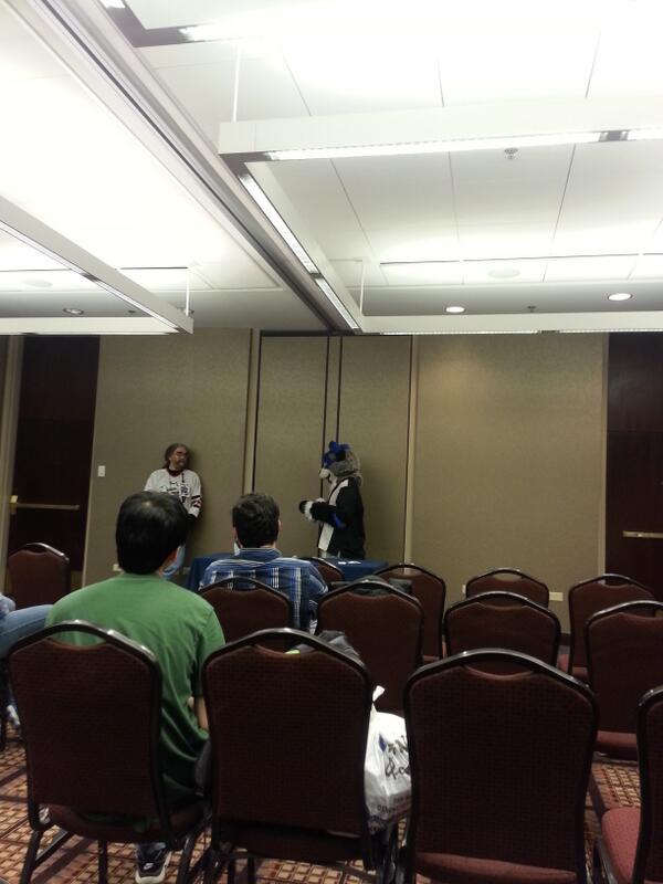 VazDrae's tweet image. #MFF2013 memories @Ghimno taking over the science panel for a few moments...