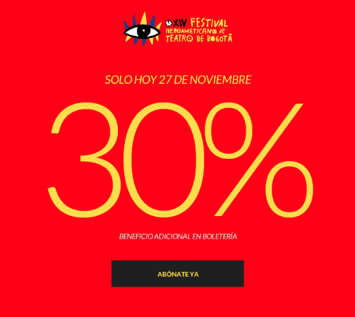 Y hablando del festival hoy pueden comprar sus abonos con el 30% de descuento #todostenemosquever