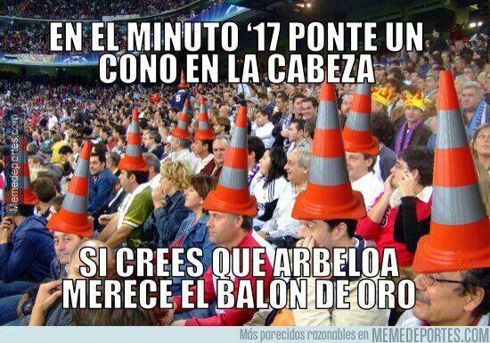 victorcirera's tweet photo. Como cada año se ponen mu pesaos con el puto #BalondeOro .Parece q sea un titulo! Pues este año voten a @aarbeloa17 http://t.co/yvRzxRCzF2