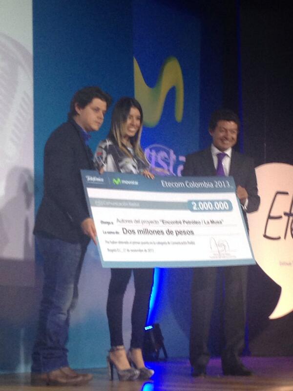 lauao's tweet image. RT @Telefonica_Col: @lauao primer lugar de categoría radial #EtecomCol 2013