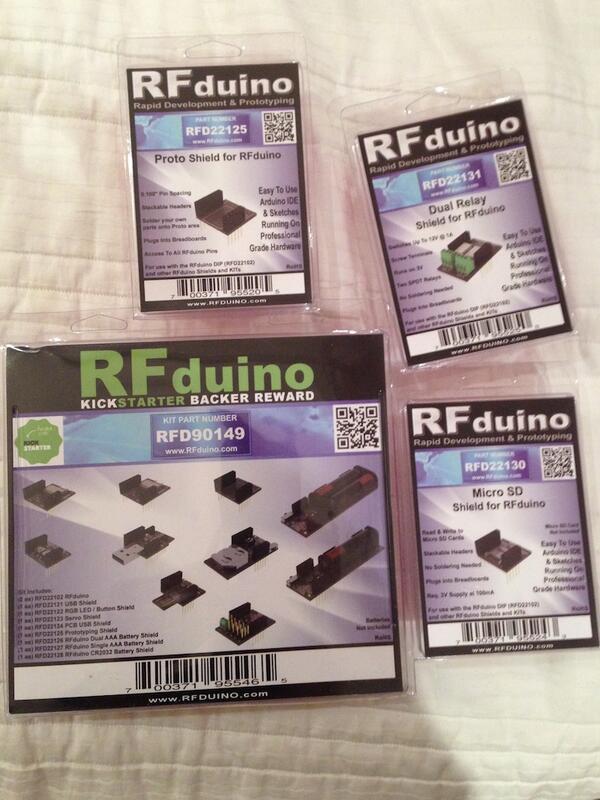 tiltdad's tweet image. RFDuino hacking FTW #weekendhacking