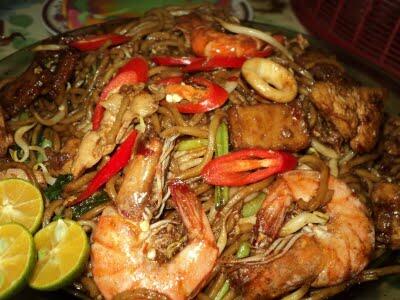 Mee goreng udang.