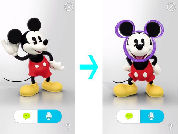 ディズニー モバイル公式 ハローミッキーライブ壁紙 は 話しかけるとミッキーが言葉に応じてさまざまなアクションをする音声認識機能を使った楽しいライブ壁紙です アプリを起動してくれる便利な機能も搭載 Http T Co K17wk2nudi Disneym Http T Co