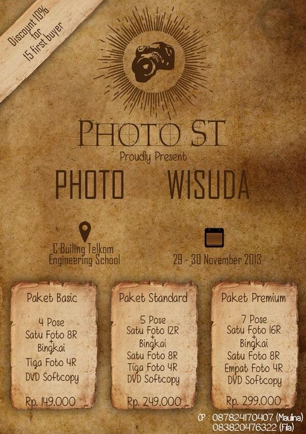 Siap kaka hehe RT <a href="/PhotoST_Telkom/">PhotoST IT Telkom</a>: Abadikan momen wisuda terindah kalian bersama kami :) <a href="/FORCYtelkom/">Family of Raincity</a>