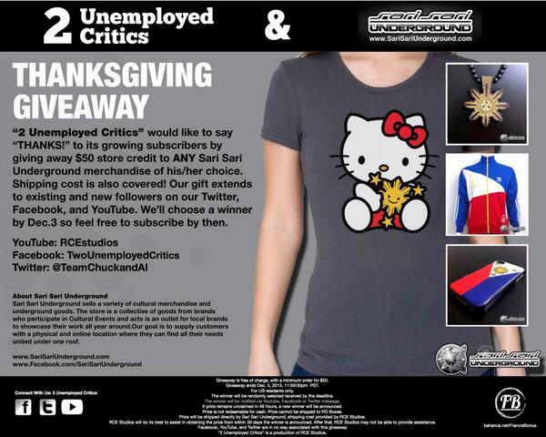 Richgail's tweet photo. #Thanksgiving #giveaway by RCE Studios :) Just subscribe to enter :) http://t.co/hIJHE0MpKc