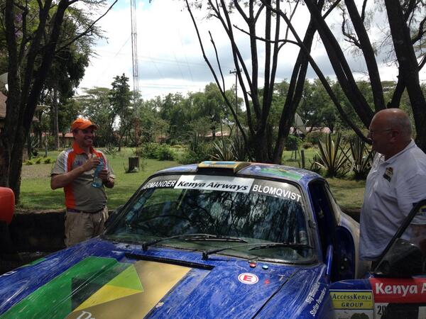 Duncan and Blomqvist - who will lead the #EASC13 at the end of today? Cars now en route to CS23