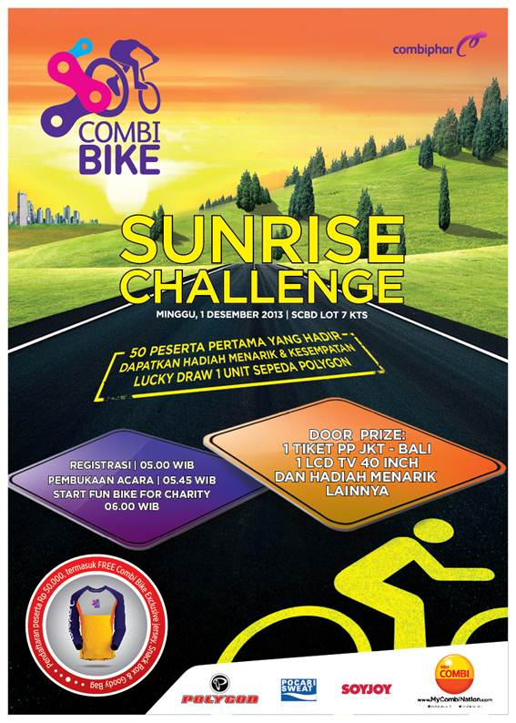 JakartaGamesSoc's tweet photo. Sunrise Challenge, Minggu 1 Desember 2013, Lot 7 SCBD Jakarta, Bersepeda dan Berbagi http://t.co/Jk8Dk5GjOp