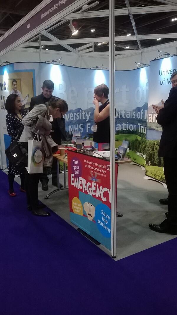 MorecambeBayNHSTrust (@uhmbt) on Twitter photo We're chatting to people at the <a href="/AGMConfUK/">Acute & General Medicine Conference</a> and <a href="/HDShowUK/">Hospital Directions</a> about <a href="/UHMBT/">MorecambeBayNHSTrust</a> come and see us at stand A32. #freshstart We're chatting to people at the <a href="/AGMConfUK/">Acute & General Medicine Conference</a> and <a href="/HDShowUK/">Hospital Directions</a> about <a href="/UHMBT/">MorecambeBayNHSTrust</a> come and see us at stand A32. #freshstart