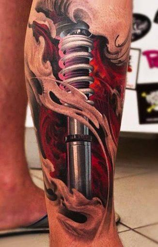 INKtodo's tweet photo. One of the best Denis Sivak tattoos ever! I've seen so many try to copy this with no success. #mechanical #tattoo http://t.co/Tdyp0NMGWg