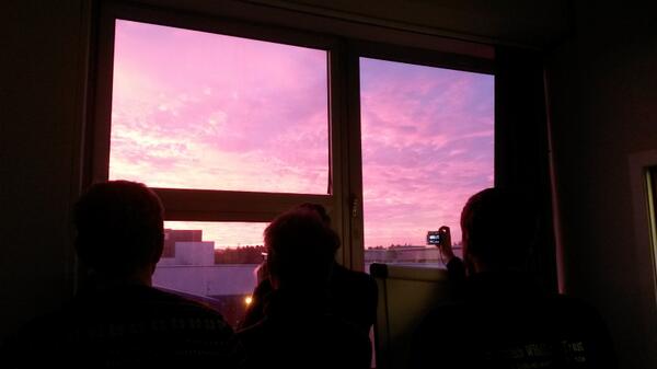 SWT_DESS's tweet image. The team looking at the sky. Spending too much time at the office? #needtogetout