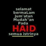 Yg punya istri di malam jumat ni semoga istrinya haid