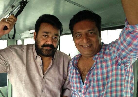 Actor @prakashraaj Sir Also Doing a cameo role in #Jilla . #Prakshraj & #Mohanlal in #Jilla Shooting Spot