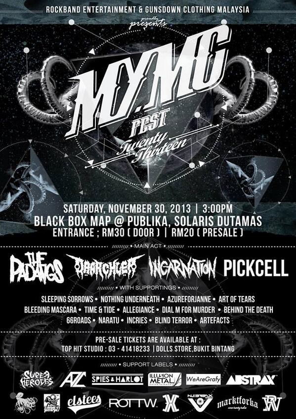 Jom bagi full support pada <a href="/Pickcell/">Pickcell</a> Sabtu ni ! #metal #slipknot