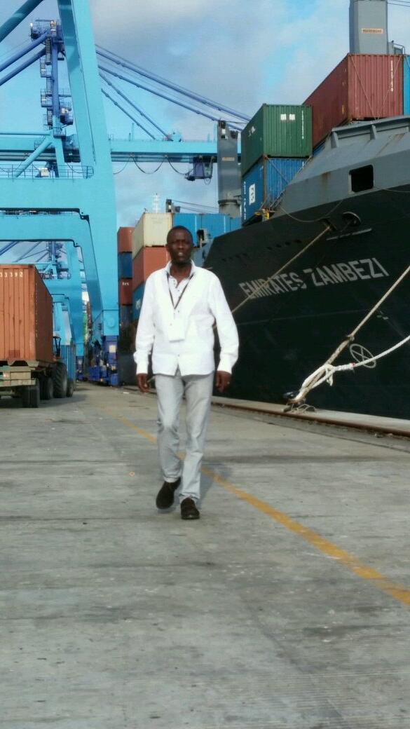 Touring Berth 19 @ Mombasa. Port during. the regional media workshop