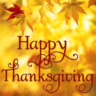 From our family to yours, we would like to wish everyone a Happy Thanksgiving!