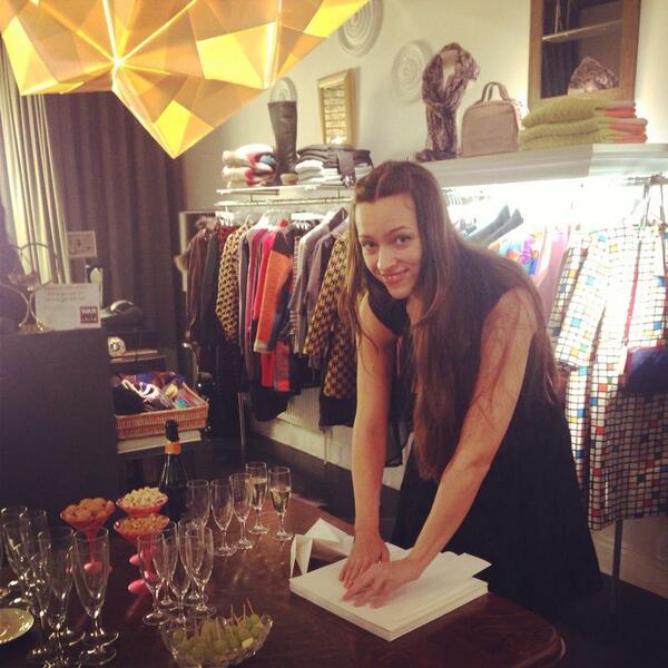 Our "Meet the Maker" event with Kyla from <a href="/Foldability/">Kyla McCallum</a> has begun! Come down &amp; join us in store until 8pm tonight!