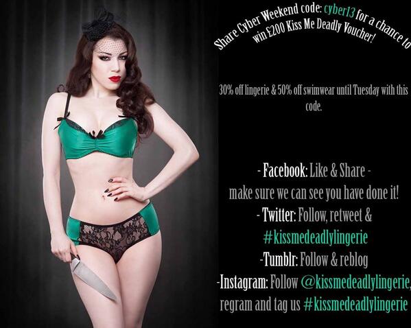 MissMonstro's tweet image. win a £200 voucher? kissmedeadly.co.uk  #kissmedeadlylingerie