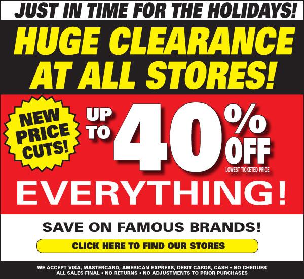 STYLEXCHANGE's tweet photo. Huge Clearance At All Stores, Up to 40% off lowest ticketed price on Everything! http://t.co/c4EugfEHtT