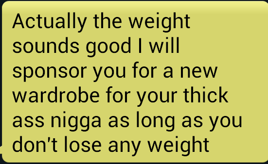 This is the text I just got lol No" http://t.co/Efe1kjBiti