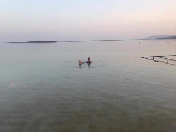 PiaBakker's tweet image. Lekker dreeven in de #dodezee #lifeinisrael