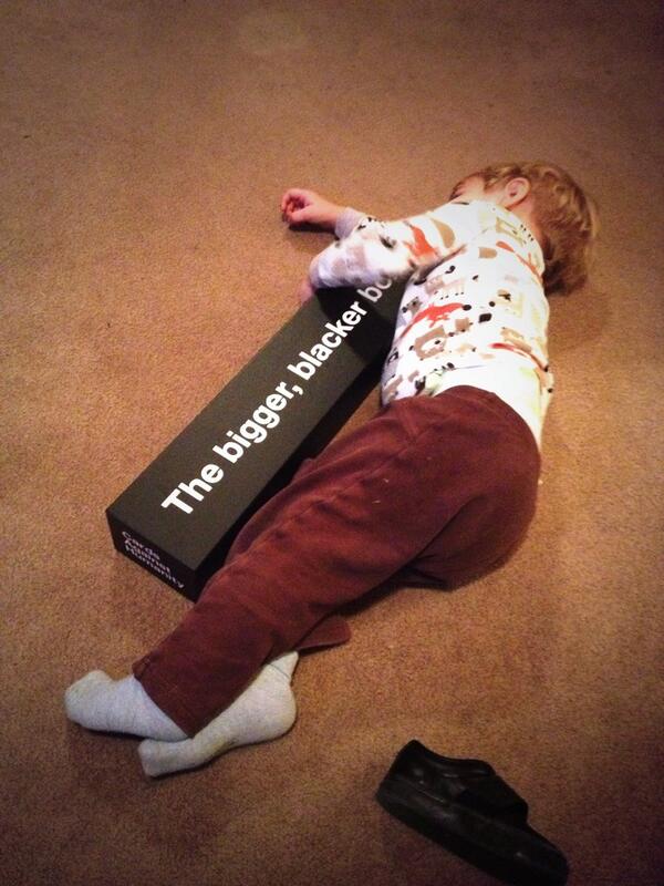 spacemanbill's tweet photo. @CAH the bigger, blacker box takes another victim. http://t.co/mdiJ4vFDHw