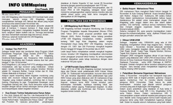 Info seputar UMMagelang edisi Desember #page1