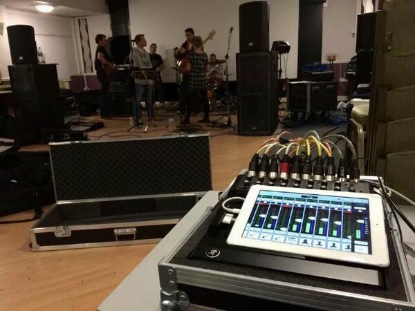 Great rehearsal with the new line up last night & full rig run out with ipad control #fairplayband #boom