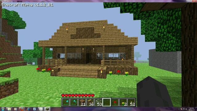 Samuel Acosta on X: Mi casa pobre en minecraft.. :D   / X