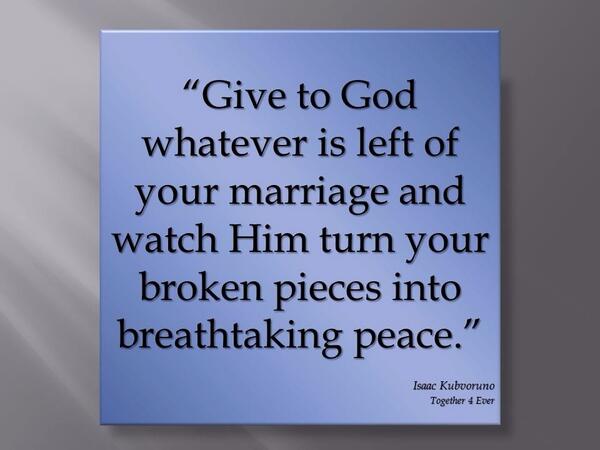 Image result for give your marriage to god