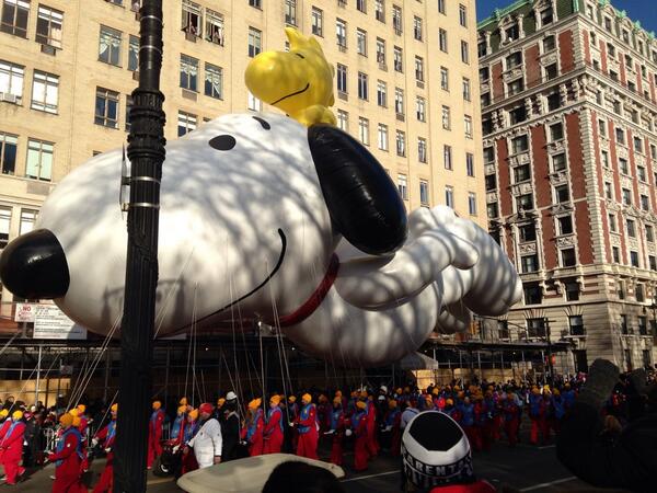 Nyc thanksgiving,  best parade in USA, snoopy looks great even at 63 years old
