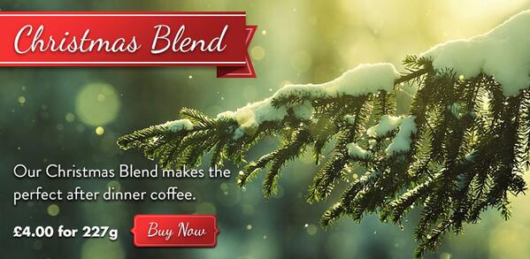 Christmas Blend Coffee, ground or beans - only £4 per bag or 3 bags for £10. 

Buy now online adamsandrussell.co.uk
