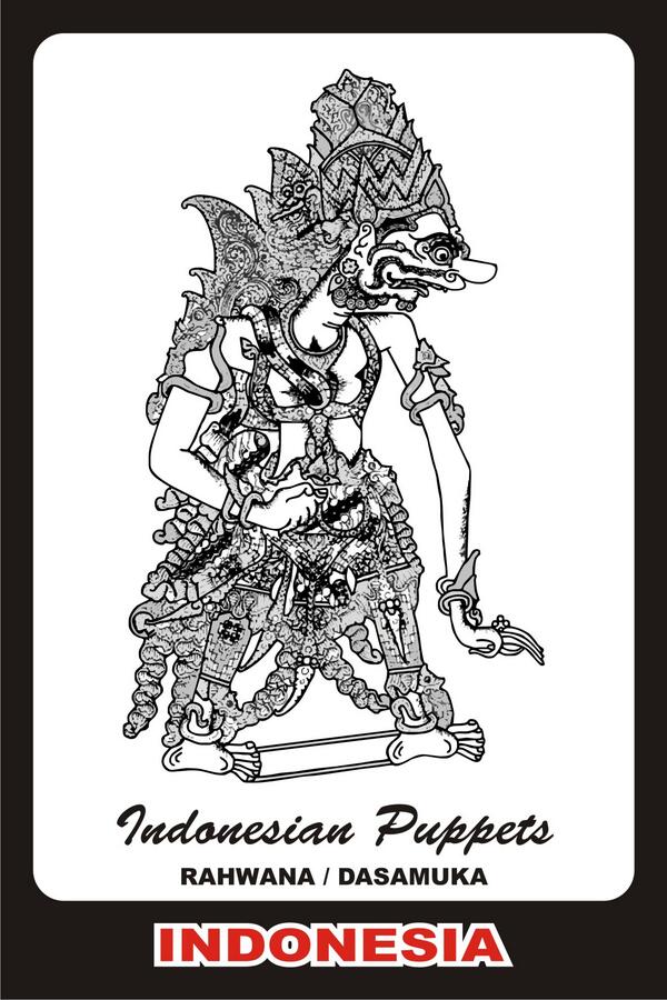 cintapos's tweet photo. Kartu Pos CP-1018 || Wayang Rahwana / Dasamuka || Link: http://t.co/rOuvu7e7sx || http://t.co/kajJtfaab5