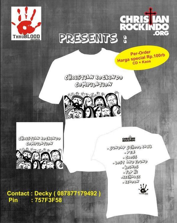 RT <a href="/Recharge4Life/">Recharge</a> Ayo beli Pre Order album kompilasi <a href="/ChristianRockIn/">ChristianRockIndo</a> harga spesial cd+kaos=100ribu, info @luckay27