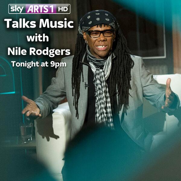 '@SkyArts: Join @nilerodgers as he discusses his incredible career tonight on #TalksMusic ' one to watch @Sinicroots