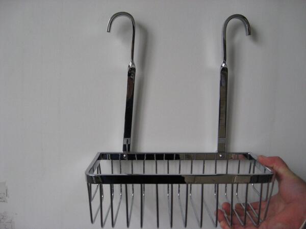 ShowerWare's tweet image. Double hooks bathroom Thermostatic shower mixer storage basket