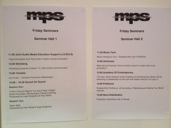 Schedule for @mudicprodshow at the Emirates stadium.