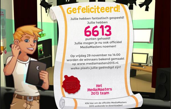 BoskantGroep7's tweet photo. Wat een superfinale!! #mediamasters #weekvandemediawijsheid http://t.co/73BhdkYKIw