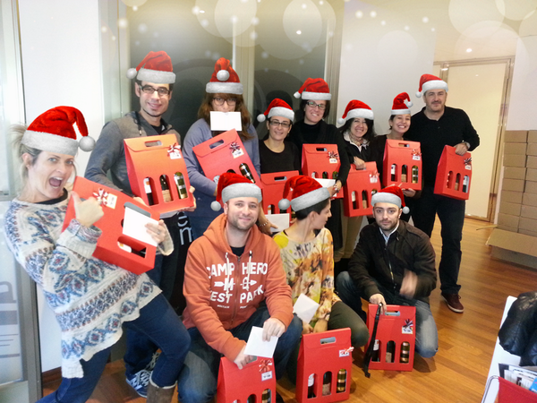 affilired's tweet photo. Xmas has arrived to #affilired's Headquarters offices! Fine selection of wines for the team! Thanks boss &amp; #TGIF ! http://t.co/VcU59yT8MN