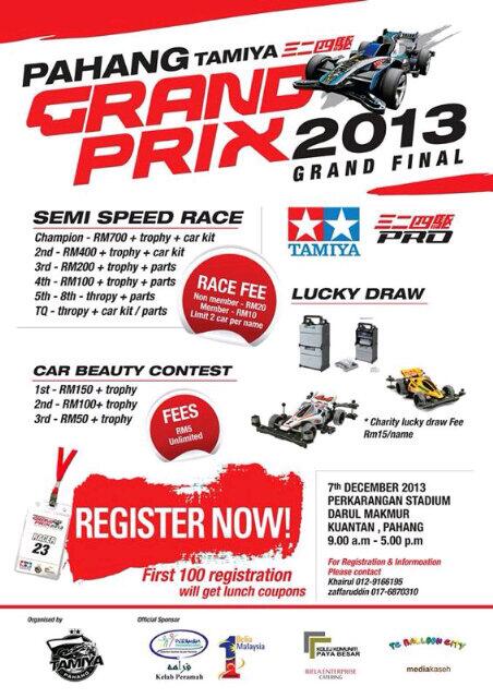 AlifKhandi's tweet photo. Pahang Tamiya Grand Prix 2013 Grand Final | @umpmalaysia @uitmpahangTV @IKIPKuantan @TwtUpCampus http://t.co/z01DxO1Luv