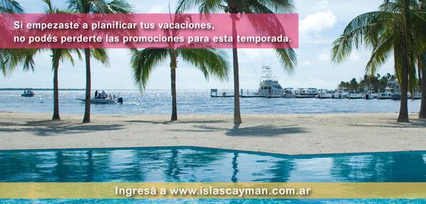 Si empezaste a planificar tus vacaciones, no podés perderte las promociones de  esta temporada islascayman.com.ar