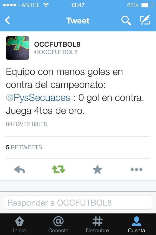 FelipeUrioste's tweet photo. @OCCFUTBOL8 @pichulecueder @andrelo21 @negrogg68 @maxirc8 http://t.co/Lo3329QKmK