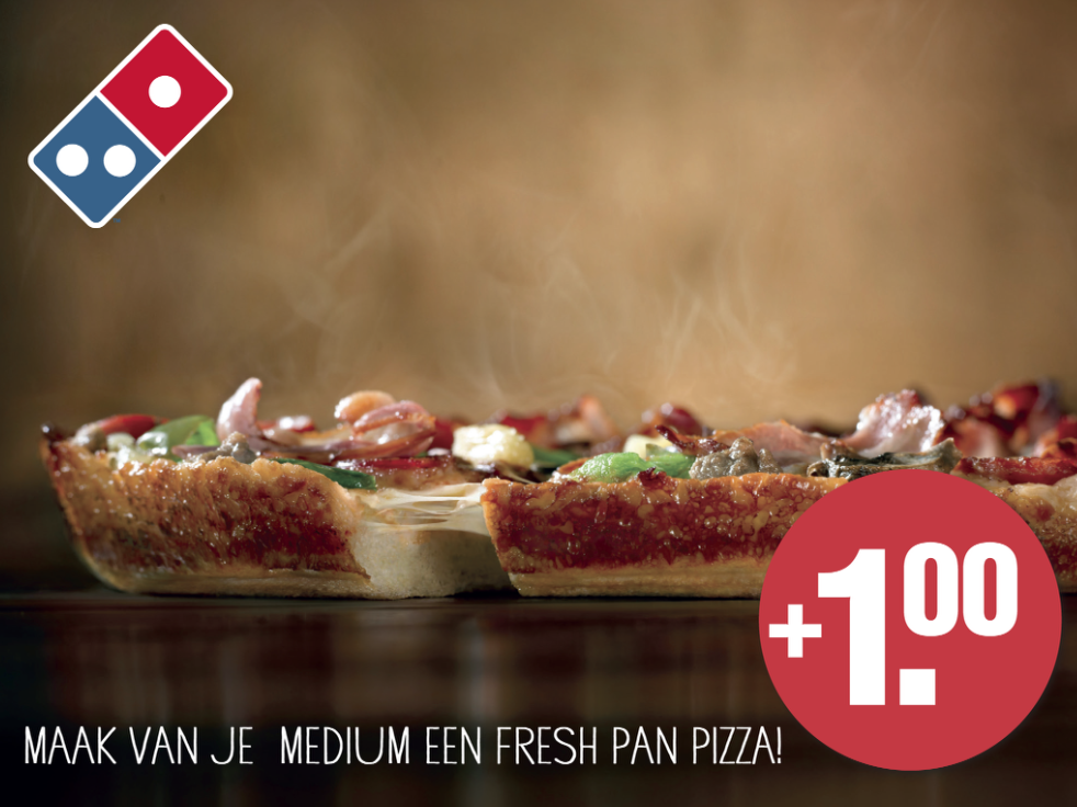 Domino�s Pizza NL on Twitter &quot;Maak voor € 1 extra van je medium een