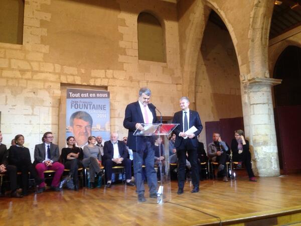 En tandem @JFFountaine2014 et Olivier Falorni en route pour #LR2014