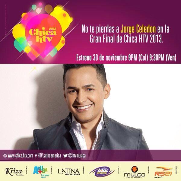 ManagerJCeledon's tweet photo. Los invito a que vean la final de La Chica HTV 2013 con @Jorgitoceledon http://t.co/hSzQwPQuDS