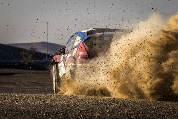 QMWRT's tweet image. After the first day's rallying in Dubai, Nasser and Gio hold a healthy lead of almost half a minute #MERC