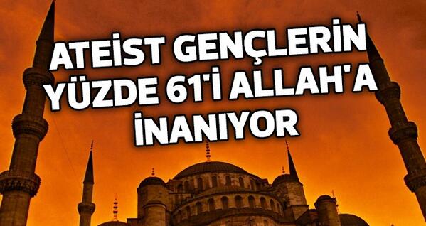 yenisafak's tweet image. Ateist gençlerin yüzde 61'i Allah'a inanıyor bit.ly/1b1ggGY
